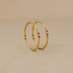 22Kt Gold Charming Stone Bangles For Kids 12VH2447-48