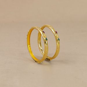 22Kt Timeless Treasure Gold Bangles For Kids 12VH3020-22