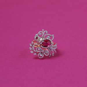 Palatial Peacock Diamond Ring 148MHOBA7651