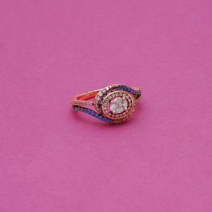 Oval Cluster Halo Diamond Ring 148VG9247