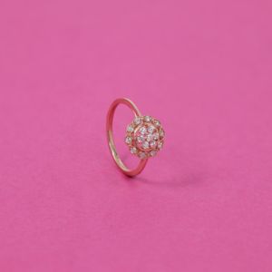 18Kt Gold Versatile Floral Diamond Ring 148VU7546