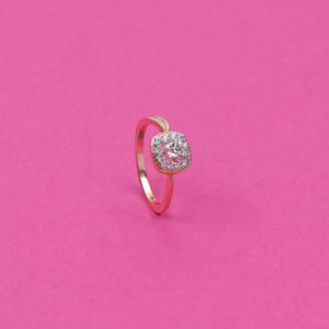 Sparkling Square Diamond Finger Ring 148VU7580