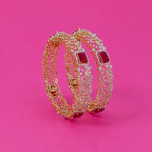 18Kt Regal Radiance Diamond Bangles 173VG1976-173VG1977