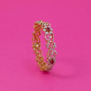 18Kt Daisy Dreamland Diamond Bangles 173VG681