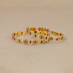 22Kt Divine Gold Bangles For Kids 17VG1501-02