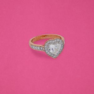 Eternal Love Heart Solitaire Diamond Ring