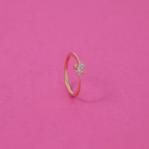 14Kt Floral Affection Diamond Ring 483VA1369
