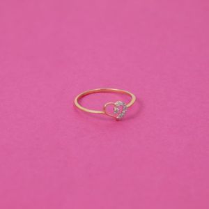 14Kt Radiant Love Diamond Finger Ring 483VA1388