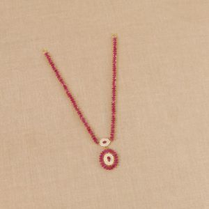 22Kt Gold Contemporary Ruby Necklace 5VH669