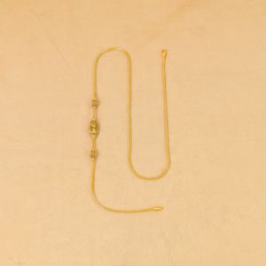 22Kt Gold Elegant Peacock Mugappu Chain 64VC8082