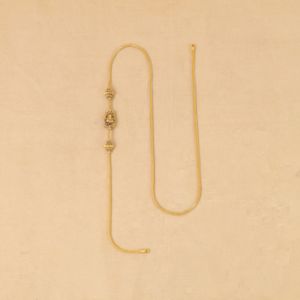 22Kt Gold Classic Lakshmi Mopu Chain For Women 64VC8090