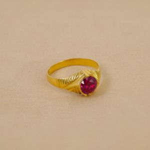 22Kt Vintage Ruby Gold Ring 94VH1493