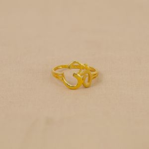 22Kt Religious OM Gold Ring For Women 97VN3338